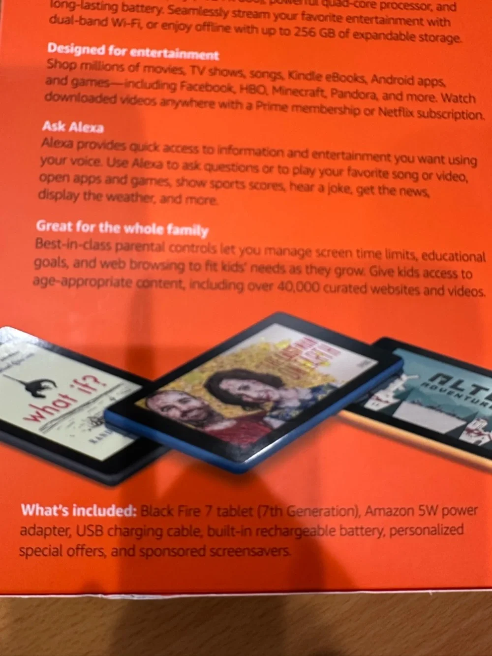Amazon Fire 7 Tablet with Alexa 7th generation (8 GB) brand new